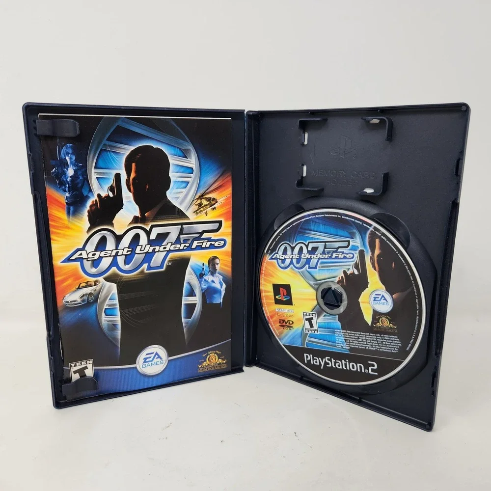 007 Agent Under Fire Sony PlayStation 2 PS2 Black Label Complete CIB EA Games
